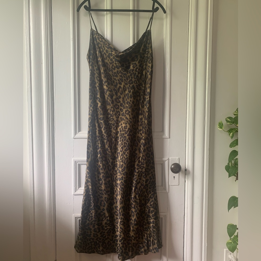 Zara Leopard Slip dress